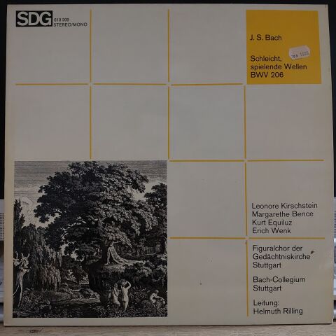 Johann Sebastian Bach - Helmuth Rilling - Bach-Collegium Stuttgart* - Figuralchor Of The Gedächtniskirche Stuttgart* – Schleicht, Spielende Wellen Nr.1-11 Kantate BWV 206 LP PLAK
