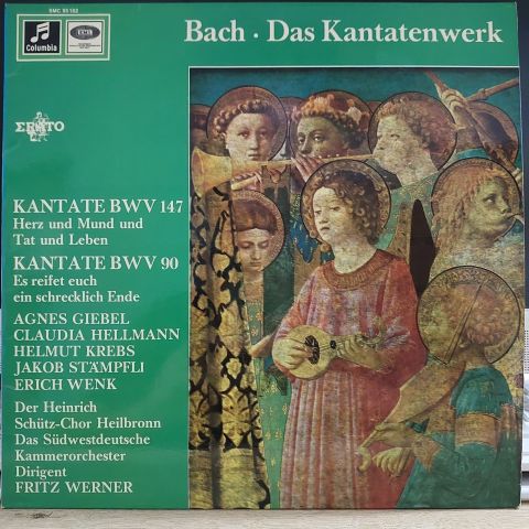 Bach*, Agnes Giebel, Claudia Hellmann, Helmut Krebs, Jakob Staempfli*, Erich Wenk, Der Heinrich Schütz-Chor Heilbronn*, Das Südwestdeutsches Kammerorchester*, Fritz Werner –  LP PLAK
