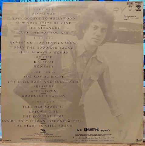 Billy Joel – Greatest Hits Volume I & Volume II LP PLAK
