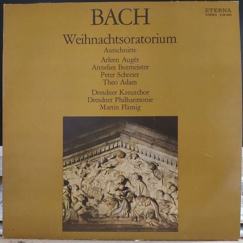 Bach, Arleen Augér, Annelies Burmeister, Peter Schreier, Theo Adam, Dresdner Kreuzchor, Dresdner Philharmonie, Martin Flämig LP PLAK