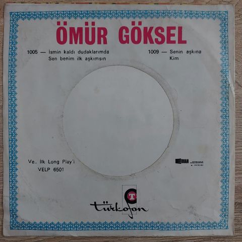 Ömür Göksel – Diye / Ben  45LİK PLAK