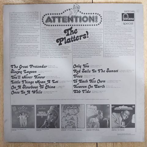 The Platters – Attention! LP PLAK