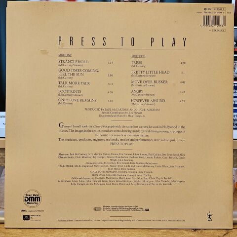 Paul McCartney – Press To Play LP PLAK