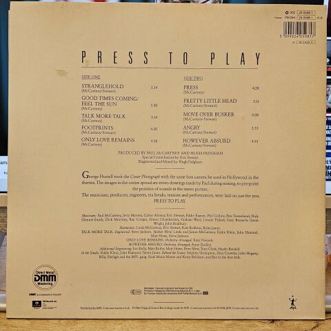 Paul McCartney – Press To Play LP PLAK