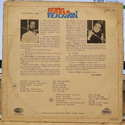 Ajda Pekkan – Fecri Ebcioğlu Sunar: Ajda Pekkan LP PLAK