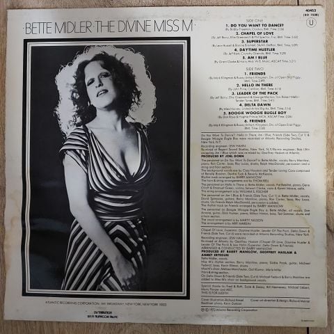 Bette Midler – The Divine Miss M LP PLAK