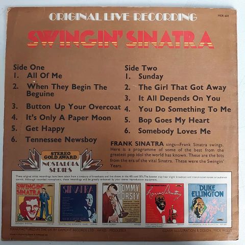 Frank Sinatra – Swingin' Sinatra LP PLAK