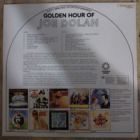 Joe Dolan – Golden Hour Of LP PLAK