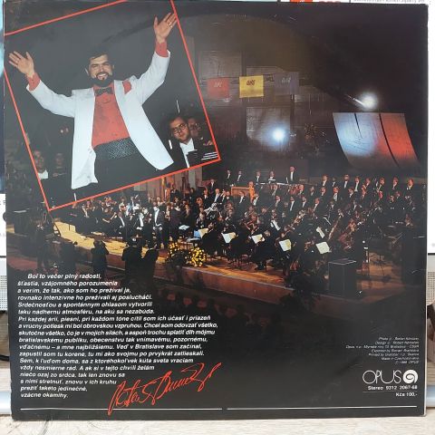 Peter Dvorský - Radio Bratislava Symphony Orchestra LP PLAK