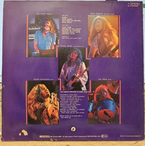 Deep Purple – Last Concert In Japan LP PLAK