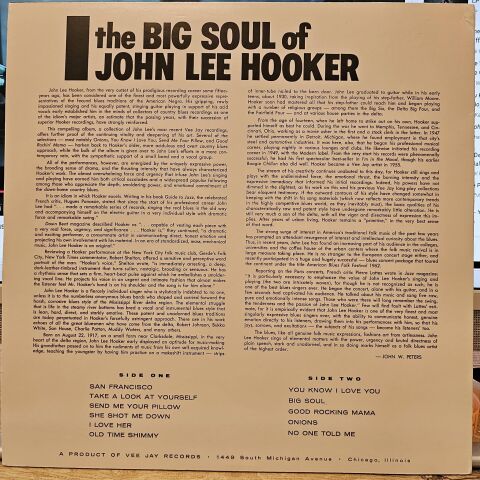 John Lee Hooker – The Big Soul Of John Lee Hooker LP PLAK