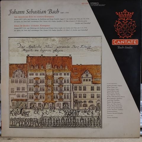 Johann Sebastian Bach - Kantorei Barmen-Gemarke - Helmut Kahlhöfer  LP PLAK