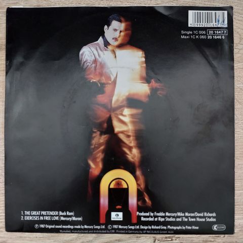 Freddie Mercury – The Great Pretender 45LİK PLAK