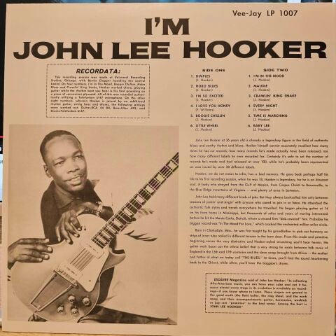 John Lee Hooker – I'm John Lee Hooker LP PLAK