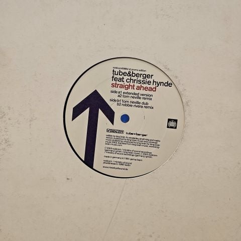 Tube & Berger Feat. Chrissie Hynde – Straight Ahead LP PLAK