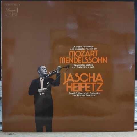 Jascha Heifetz, The Royal Philharmonic Orchestra, Sir Thomas Beecham – Mozart & Mendelssohn Konzerte LP PLAK