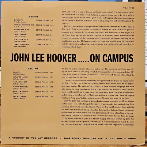 John Lee Hooker – On Campus LP PLAK
