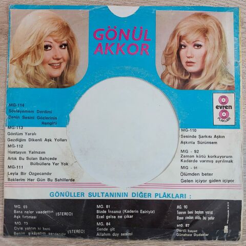 GÖNÜL AKKOR - ÖYLE YAKTINKİ BENİ 45LİK PLAK