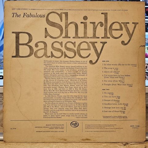 Shirley Bassey – The Fabulous Shirley Bassey LP PLAK