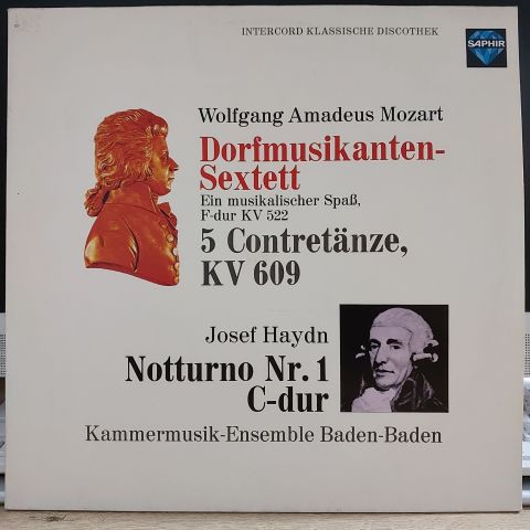Wolfgang Amadeus Mozart, Joseph Haydn, Kammermusik-Ensemble Baden-Baden LP PLAK