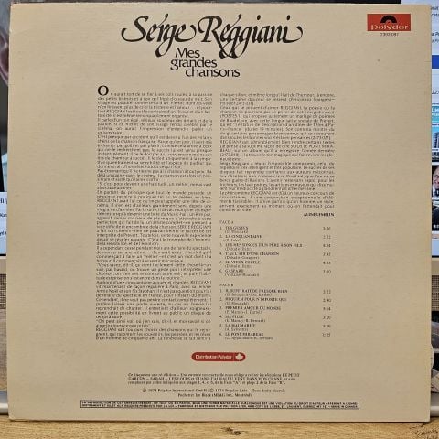 Serge Reggiani – Mes Grandes Chansons LP PLAK (KADINIM)