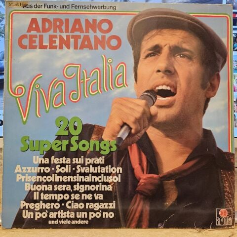 Adriano Celentano – Viva Italia (20 Super Songs) LP PLAK