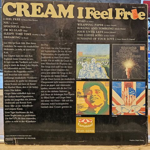 Cream – I Feel Free LP PLAK