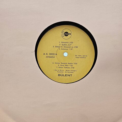 Bülent Ortaçgil – Benimle Oynar Mısın LP PLAK
