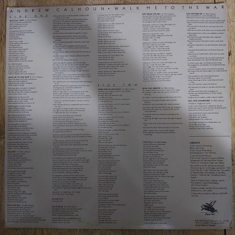 Andrew Calhoun – Walk Me To The War LP PLAK