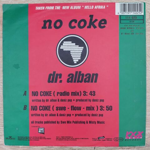 Dr. Alban – No Coke 45LİK PLAK