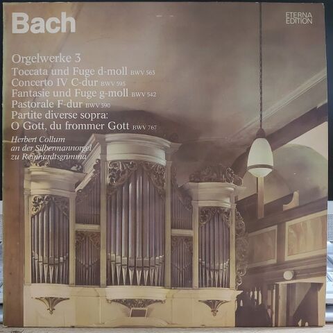 Bach*, Herbert Collum – Orgelwerke  LP PLAK