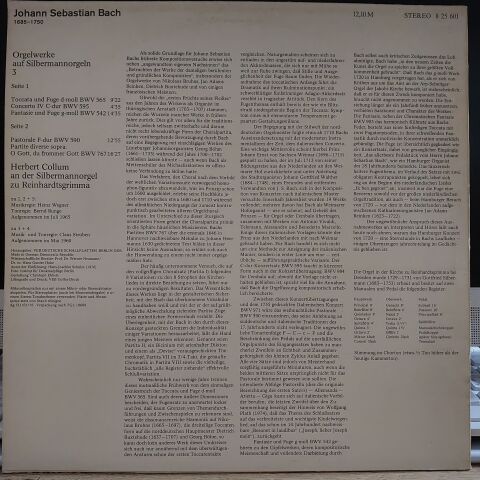 Bach*, Herbert Collum – Orgelwerke  LP PLAK