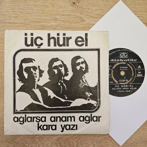 Üç Hür El – Ağlarsa Anam Ağlar / Kara Yazı 45LİK PLAK