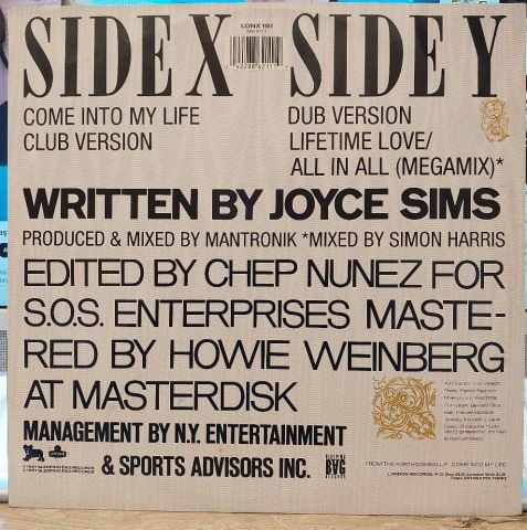 Joyce Sims – Come Into My Life LP PLAK