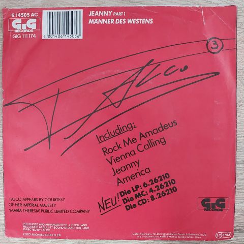 Falco – Jeanny (Part 1) 45LİK PLAK