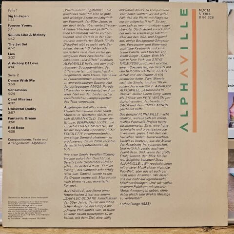 Alphaville – Alphaville LP PLAK