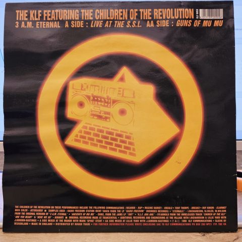 The KLF Featuring The Children Of The Revolution – 3 A.M. Eternal (Live At The S.S.L.) LP PLAK