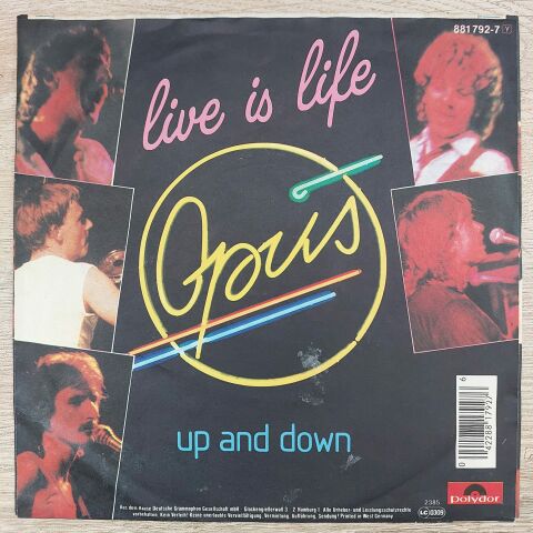 Opus – Live Is Life 45LİK PLAK