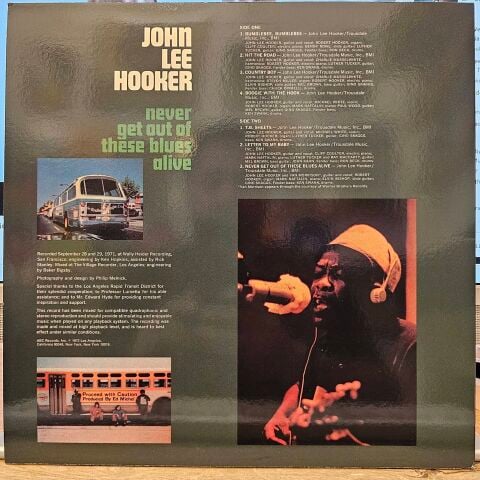 John Lee Hooker – Never Get Out Of These Blues Alive LP PLAK