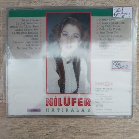 NİLÜFER - HATIRALAR CD