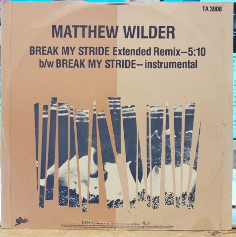 Matthew Wilder – Break My Stride (Extended Remix) LP PLAK
