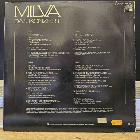 Milva – Das Konzert LP PLAK