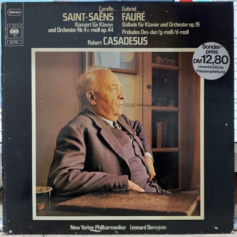 Camille Saint-Saëns / Gabriel Fauré, Robert Casadesus, New Yorker Philharmoniker LP PLAK