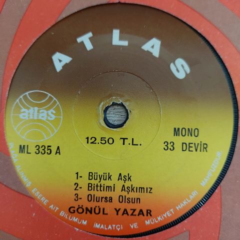 GÖNÜL YAZAR - UYKUSUZ GECELER 6 ŞARKILIK 45LİK PLAK