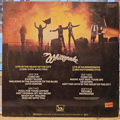 Whitesnake – Live... In The Heart Of The City LP PLAK
