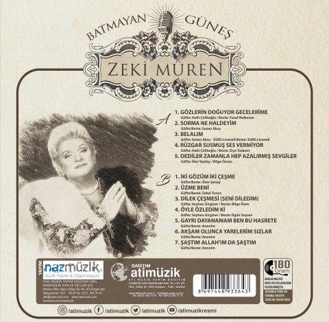 ZEKİ MÜREN - BATMAYAN GÜNEŞ LP PLAK