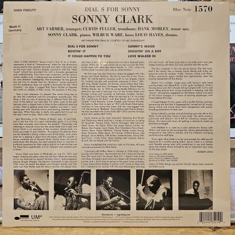 Sonny Clark – Dial ''S'' For Sonny LP PLAK