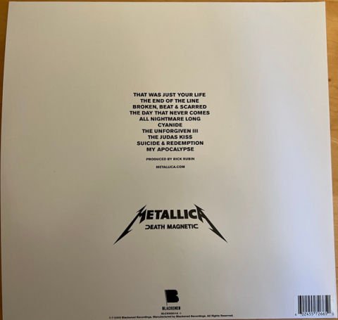 Metallica – Death Magnetic LP PLAK RENKLİ PLAK