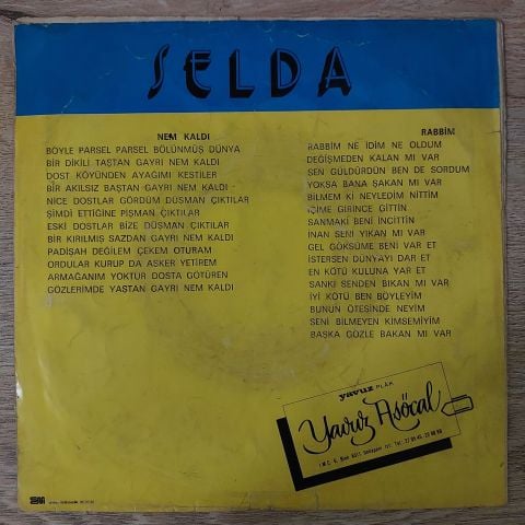 Selda Bağcan – Nem Kaldı / Rabbim 45LİK PLAK