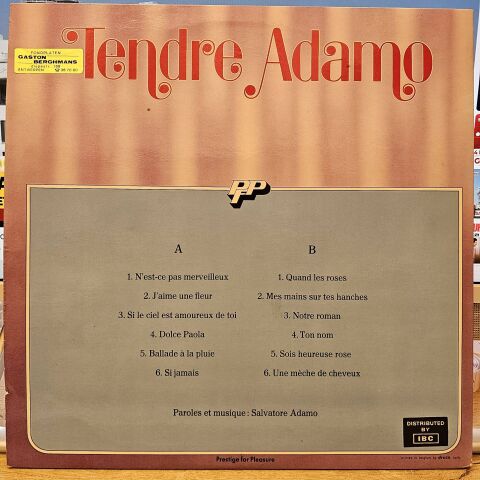 Adamo – Tendre Adamo LP PLAK